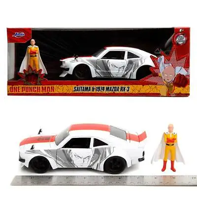 Jada Toys Hollywood Rides: One Punch Man - Saitama & 1974 Mazda RX-3 1/24 Scale • $27.95