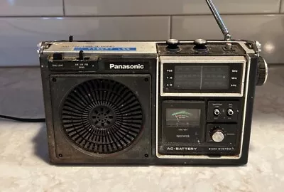 PANASONIC RF-1080 AM/FM/PSB 3-BAND AC/DC Portable RADIO VINTAGE FAST SHIPPING • $49.99