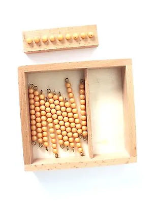 NEW Montessori Mathematics Material - Ten Beads And Box • $9.31