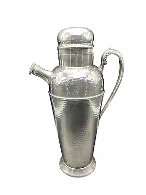 Vintage Birks Cocktail Shaker Hammered Finish Silver Plated Martini Mixer • $47.25