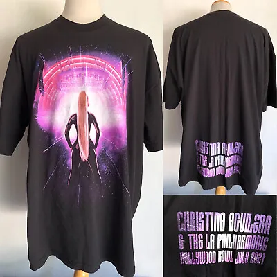 $78.99 • Buy CHRISTINA AGUILERA X LA PHILHARMONIC (2021) Official Hollywood Bowl T-Shirt 2XL