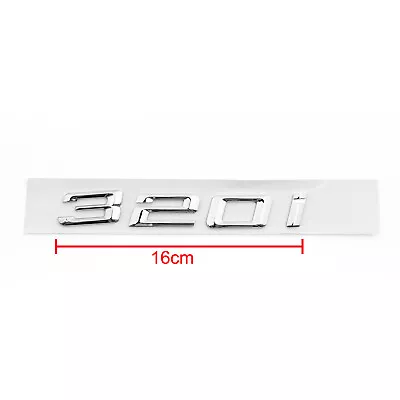 Car Rear Badge Emblem Metal 320i For BMW E21 E90 E46 E36 E30 F30 Saloon Chrome • $14.85