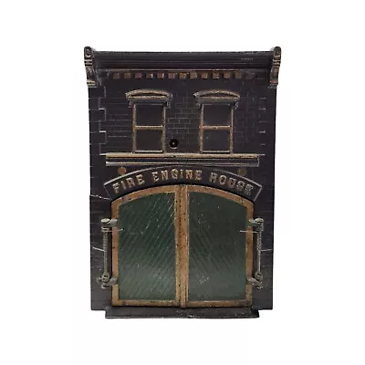 Rare & Iconic 1890s YVES Cast Iron & Wood Firehouse Fire Station Wind-Up Toy • $4499