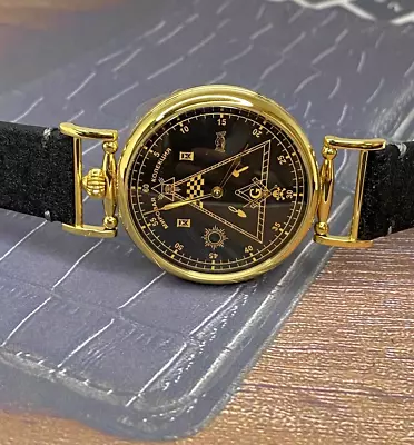 Christmas Molniya Watch Masonic Mechanical Russian Molnija Vintage Men Soviet • $299