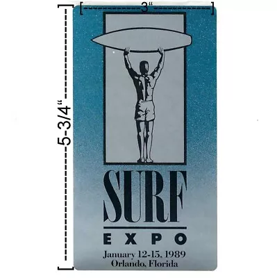 Surf Expo January 12-15 1989 Sticker Decal Vintage Surfing Orlando Florida Show • $12