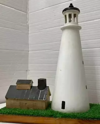 Hand Crafted Large Nantucket Style Ceramic Lighthouse Lamp Model Model Train • £72.33