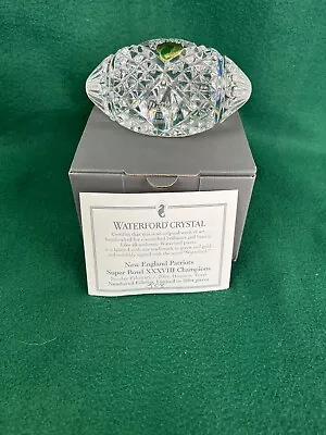 Waterford Crystal Patriots Superbowl 2004 Football Low Serial #508/2004 • $69.95