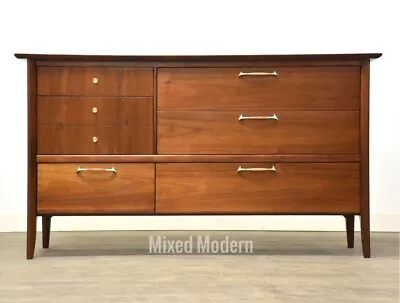 Walnut Mid Century Modern Dresser By Drexel • $1800