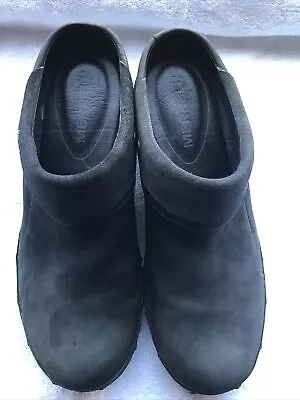 Merrell Luxe Wrap Comfort Clog Women's 9 Black Suede J68660 • $15