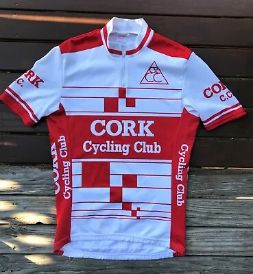 #77 Vintage Eire CORK CITY Cycling Jersey Large Awesome Condition • $29.99