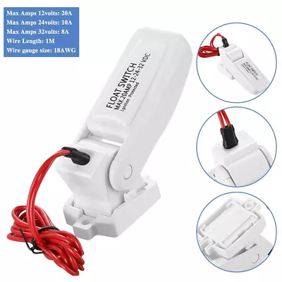 1100GPH 12V-32V Electric Marine Submersible Bilge Sump Water Pump Float Switch • $13.89