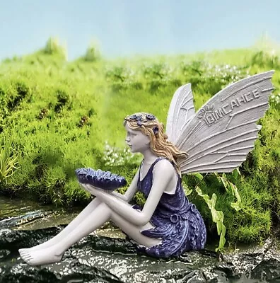 Sitting Fairy Statue 20cm Long Angel Garden Sculpture 16cm Tall • £14.99