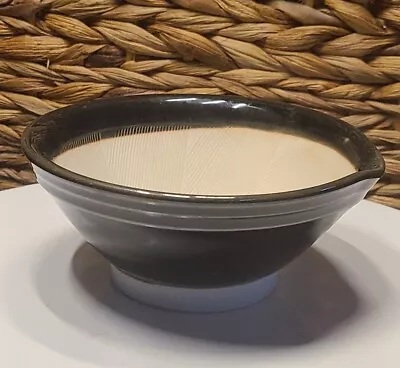 Suribachi Mortar Food Preparation Bowl 5.5  D Brown Pottery Made In Japan  • $12