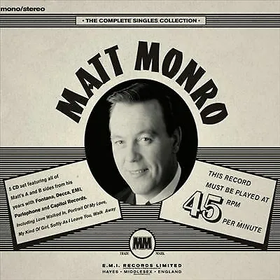 Matt Monro : The Complete Singles Collection CD Expertly Refurbished Product • £24.98