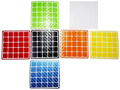 Replacement Stickers For Your Rubik's Cube 5x5 Carbon Fiber Clasic 7 Templetes • $8