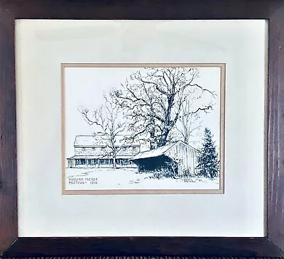 Vintage 1967 Beryl Prinz Signed Watercolor Painting PA Horsham Friends Framed • $47.44