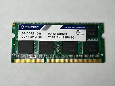 Timetec 8GB Compatible For Apple DDR3 1067MHz / 1066MHz PC3-8500 Macbook Pro • $16.75