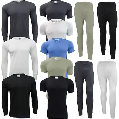 Mens Thermal Long Johns Full Set Top Bottom Baselayer Underwear Half Full Sleeve • $6.84