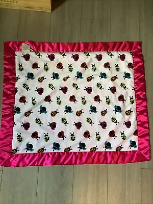 My Blankee~ Luxe Lady Bugs ~ Fushia  With Satin Trim~Weighted For Peaceful Sleep • $28