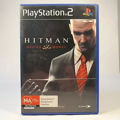 Hitman Blood Money PlayStation 2 PS2 PAL Black Label Tested & Working • $9.95