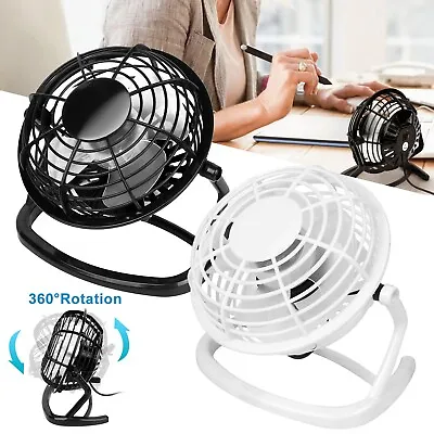 £8.86 • Buy 6  Mini Usb Desk Fan Small Table Cooler Personal Cooling Portable 360° Fan Metal
