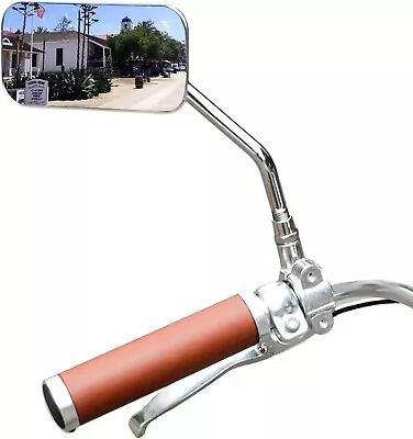 Vintage Bike Mirror Metal Bicycle Mirror For Handlebars Rearview Mirror Cruiser • $14.99