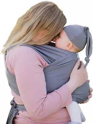 Baby Wrap Sling Organic Stretchy Premium Carrier | UK/EU Safety Tested | Made In • £32.98