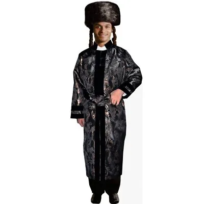 Adult Black Rabbi Coat By Dress Up America • $39.35