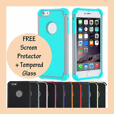 $5.75 • Buy Shockproof Tough Heavy Duty Tradie Armor Case Cover For Apple IPhone 6s 6 6 Plus