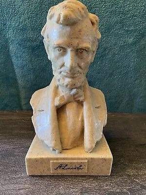 Synthetic Marble President Abraham Lincoln Bust Statue Very Heavy 12” Tall Nice! • $150