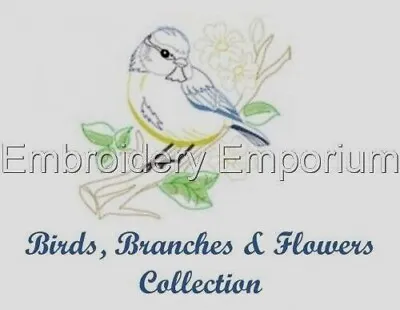 Birds Branches & Flowers Collection - Machine Embroidery Designs On Usb 5x7 • £15.95