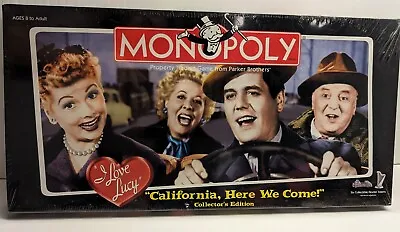 Monopoly CALIFORNIA HERE WE COME! I LOVE LUCY Edition 2005 Brand New Sealed. • $85