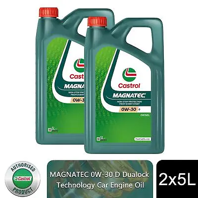 £80.09 • Buy CASTROL MAGNATEC 0W-30 D Car Engine Oil Start Stop Fully Synthetic 2x5 Litres