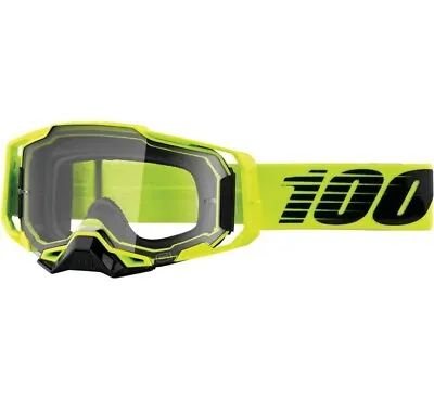 100% Armega Off-Road Goggles - Nuclear Circus - Clear Lens • $90