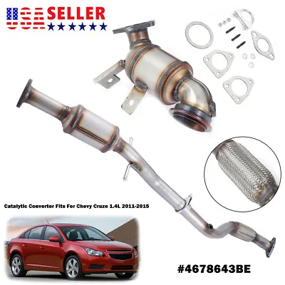 Both Front & Rear Catalytic Converters For Chevy Cruze 1.4L 2011-2015 #4678643BE • $123.59