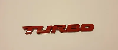 FORD Falcon TURBO EMBLEM Metal BADGE RED AU BA BF FG FGX FPV XR6 Sedan Ute • $9.95