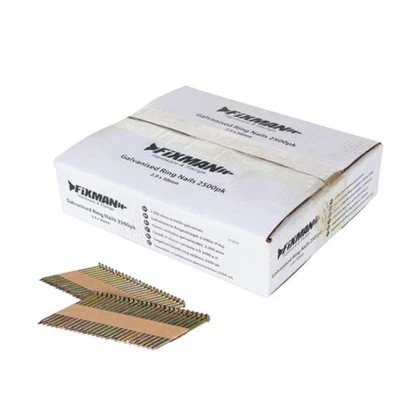 £64.99 • Buy Paper Collated Strip Galvanised RING NAILS Framing Nailer Gun Timber First Fix