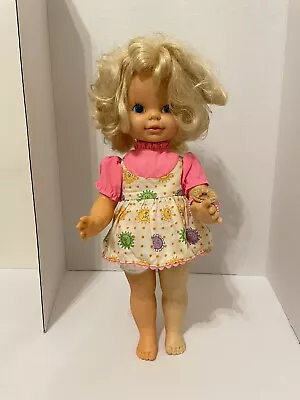 Mattel Timey Tell 17” Doll In Original Sunflower Dress & Watch Does Not Talk • $15