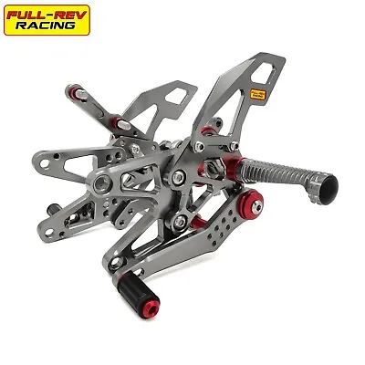 FULL-REV For TRIUMPH 765R/765RS 2019-2022 Adjustable Rearset Foot Pegs Footrests • $156.61