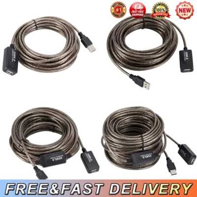 $17.59 • Buy USB 2.0 Male To Female Active Repeater Extension Extender Cable Cord USB Adapter