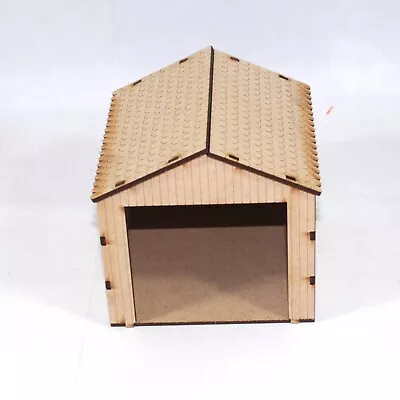 £8.50 • Buy OO Gauge Model Railway MDF Laser Cut Bus Garage 150mm X 135mm X 130mm 1:76