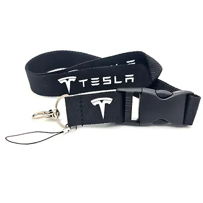 Tesla ✅ Lanyard Strap Key Ring Key Chain Lanyards For Neck Belt Loop ✅  UK • £5.99