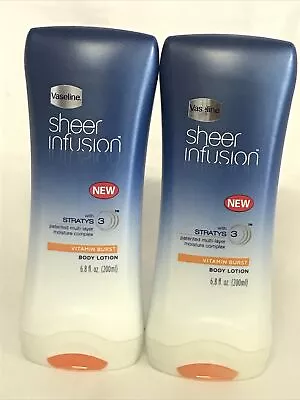 Vaseline Sheer Infusion Vitamin Burst Body Lotion 6.8 Fl Oz (Pack Of 2) • $39.99