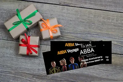 £4.50 • Buy ABBA VOYAGE  Personalised Concert Theatre Gift Ticket Christmas Birthday