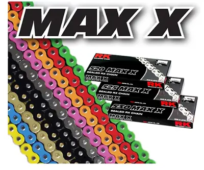 RK MAX-X RX-Ring Sealed 150 Link Chain 520 Pitch Swingarms Up To 6-8 - Natural • $95.85