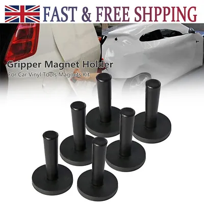  Magnetic Wrapping Gripper Magnet Holder Car Vinyl Sign Making Craft Tools Black • £6.99