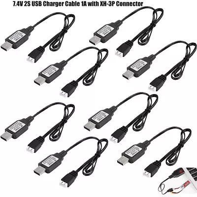 USB Charger Cable 1A For 2S 7.4V Axial SCX10LiPo Battery RC Car FPV Quadcopter • $18.04