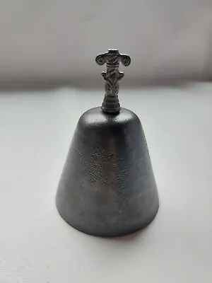 Vintage Cast Iron School Table Bell Big Clapper 4.5  X 3.5  • $29.25