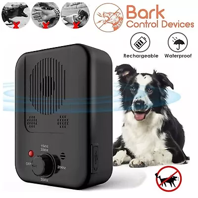 Outdoor Anti Bark Device Ultrasonic Dog Barking Control Stop Repeller Trainer AU • $41.99