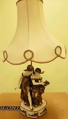 Vintage L And F Moreau  Collectione Francaise  Porcelain Table Lamp 26  • $279.99